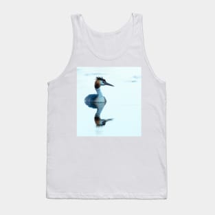 Great crested grebe swimming Tank Top